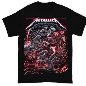 METALLICA SHIRT, METALLICA HEAVY METAL TOUR NEW BLACK T-SHIRT